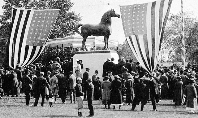 Statue Centennial Celebration - COURTESY OF UVM MORGAN HORSE FARM ARCHIVES