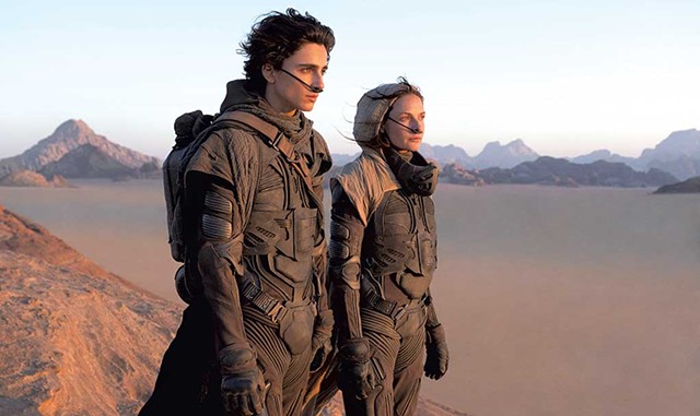 SAND TRAP Chalamet and Ferguson fight to survive the desert &mdash; and reams of exposition &mdash; in Villeneuve's sci-fi adaptation. - COURTESY OF WARNER BROS. ENTERTAINMENT