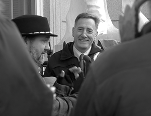 Gov. Peter Shumlin in a still from Vermont and the Bright Green Nothing. - COURTESY OF JAMES LANTZ