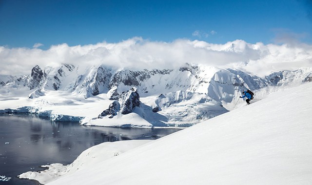 John Egan skiing in Antarctica in November 2018 - COURTESY OF TYLER WILKINSON-RAY