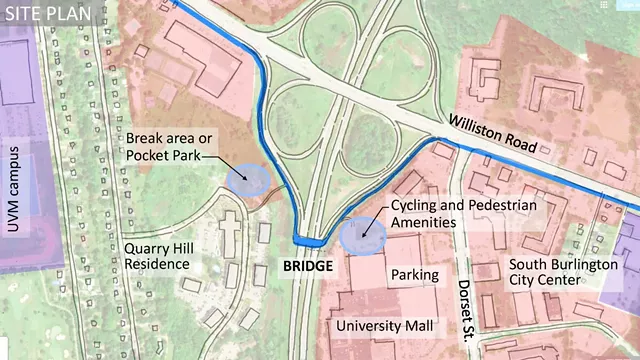 Federal Funding Approved for Bridge to Carry Cyclists, Pedestrians Across I-89 (2)
