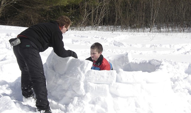 Igloo Build - COURTESY OF MONTSHIRE MUSEUM OF SCIENCE