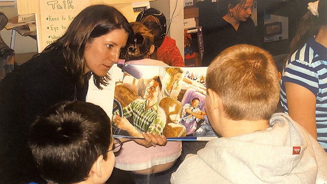 Alison Novak teaching at Lawrence Barnes Elementary in 2009 - COURTESY