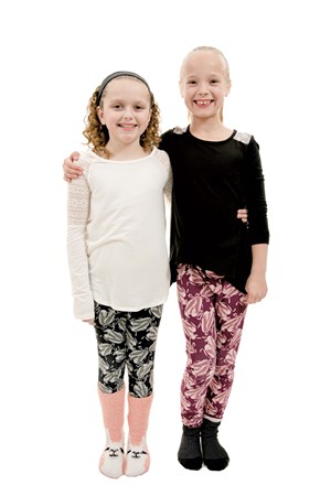 Emma, 9, (left) and Cora, 9, Fairfax - SAM SIMON
