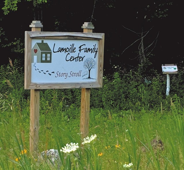 The Lamoille Family Center in Morrisville created its story walk trail five years ago and changes the featured book seasonally - COURTESY OF LAMOILLE FAMILY CENTER