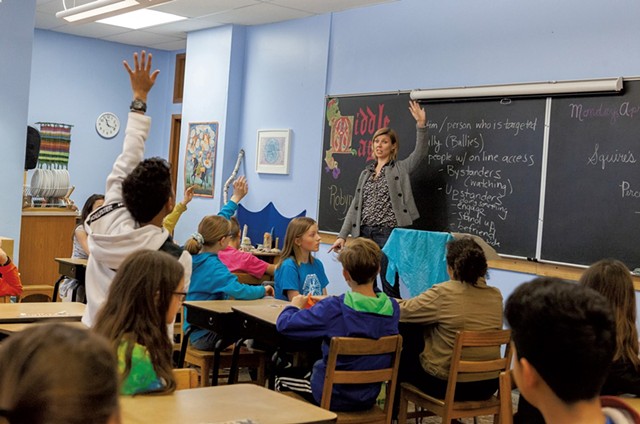 Soni Albright teaches Cyber Civics at the City of Lakes Waldorf School in Minneapolis - COURTESY OF CYBER CIVICS