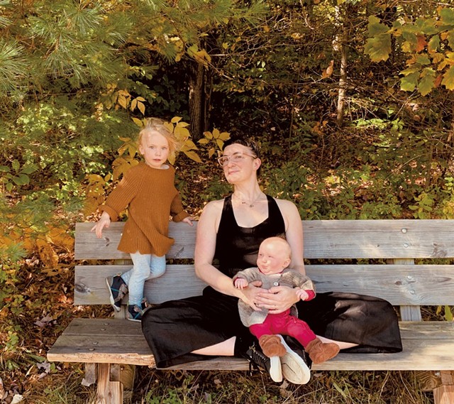 Rebecca Weisman with her daughters