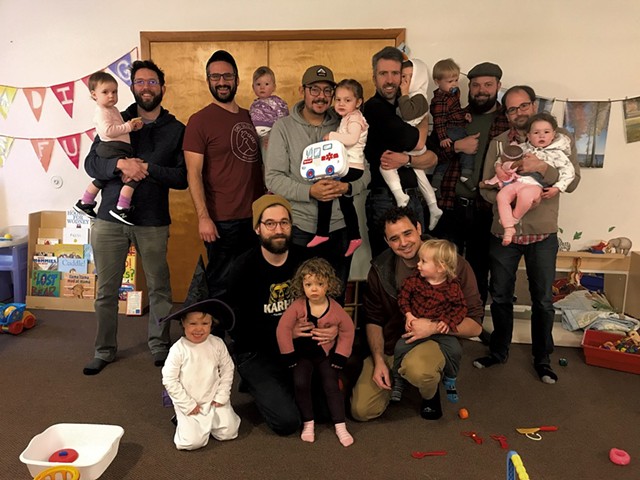 Dad Guild members and their children - COURTESY OF KEEGAN ALBAUGH