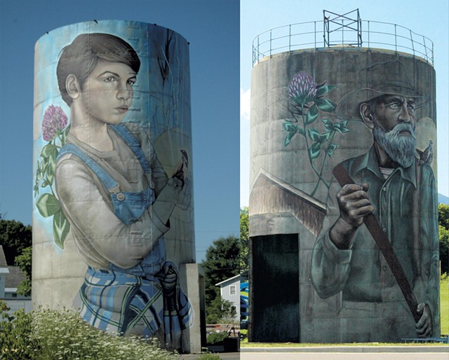 Silo murals by Sarah C. Rutherford - MOLLY ZAPP