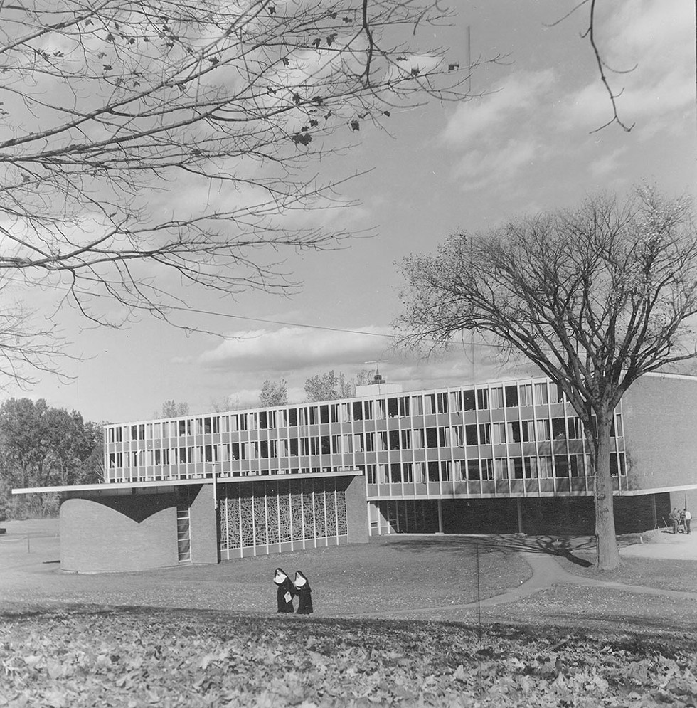 Sisters of Mercy on Trinity Campus, 1961 - COURTESY OF UNIVERSITY OF VERMONT SPECIAL COLLECTIONS