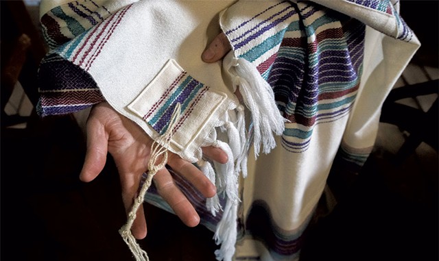 Jewish prayer shawl made by Nelly Wolf - JEB WALLACE-BRODEUR