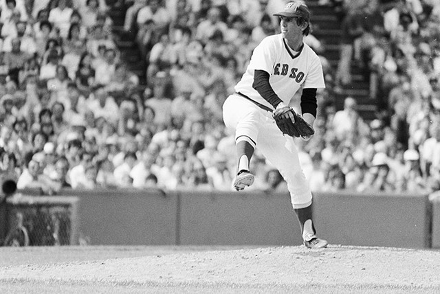 Bill Lee playing for the Boston Red Sox in the 1970s