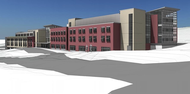 Another rendering of the proposed high school and tech center - COURTESY OF BURLINGTON SCHOOL DISTRICT