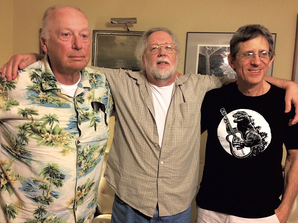 From left: Rick Veitch, Stephen R. Bissette and John Totleben in 2019 - COURTESY