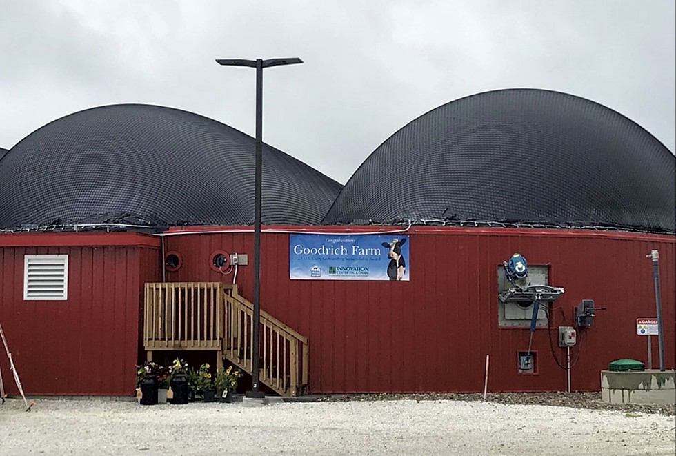 The anaerobic digester at Goodrich Family Farm in Salisbury - COURTESY OF ELODIE REED/VERMONT PUBLIC