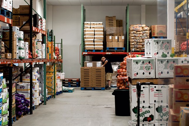 Inside the Upper Valley Produce warehouse - HANNAH PALMER EGAN