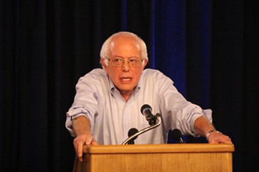 Sen. Bernie Sanders launches Our Revolution on Wednesday at Burlington's North End Studios.