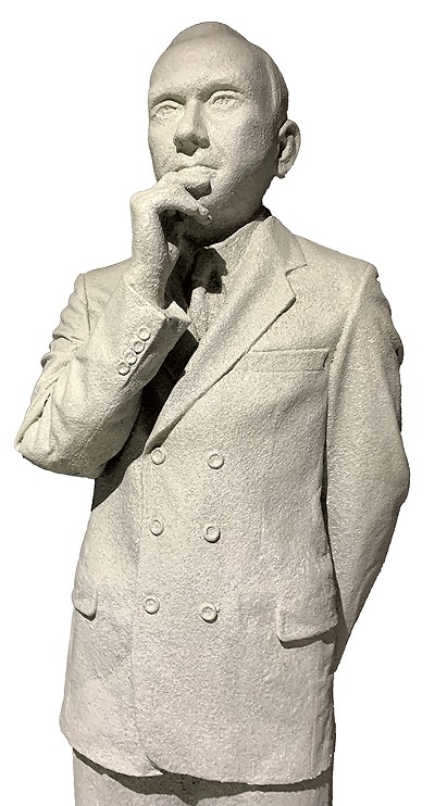 Calvin Coolidge statue at President Calvin Coolidge State Historic Site - DAN BOLLES ©️ SEVEN DAYS