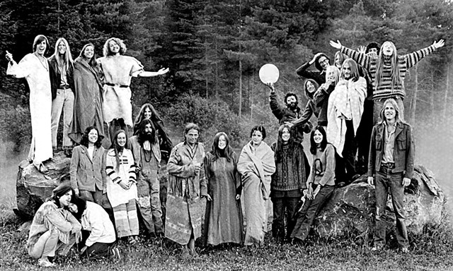 Goddard College students, 1971 - COURTESY OF GODDARD COLLEGE ARCHIVES