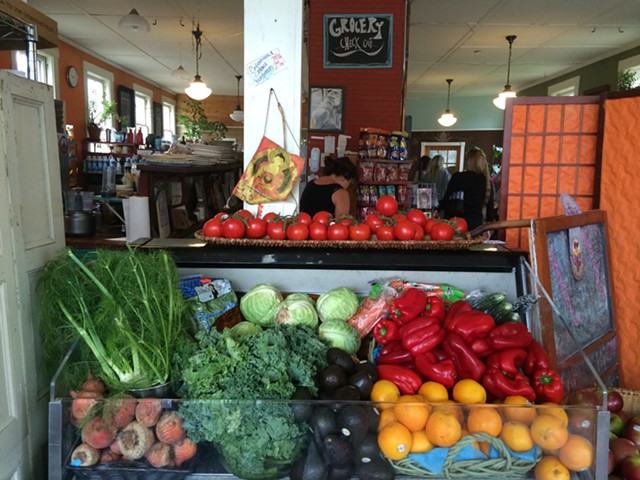 Local and organic produce at Moon Dog Café - JULIA CLANCY