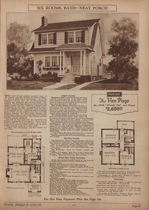 An advertisement for a kit home in a Sears, Roebuck &amp; Co. catalog circa 1926 - JAMES BUCK