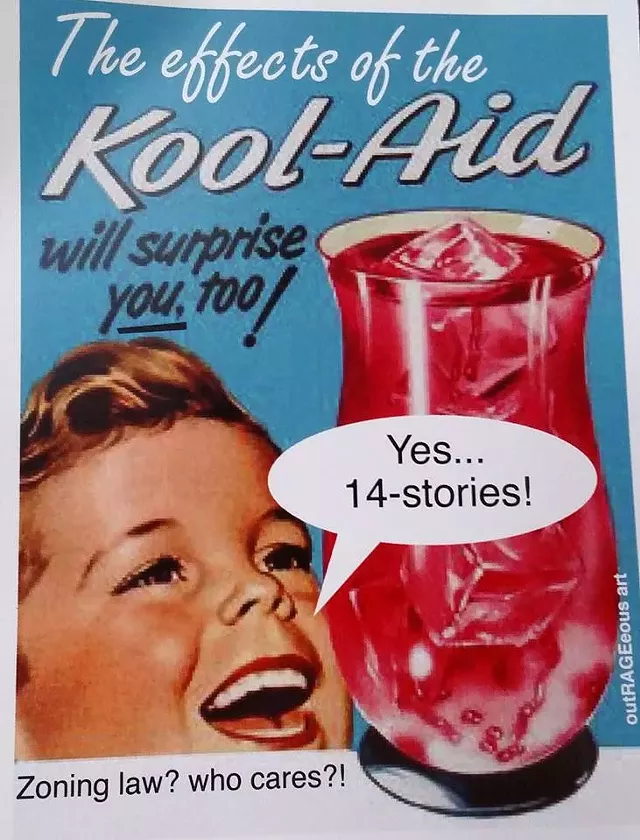 Artwork Mocks Burlington City Officials for &lsquo;Drinking the Kool-Aid&rsquo;