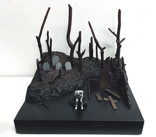 "Futurescape; climate crisis sculpture 13: Forest, Family, Home" - by Mark Eliot Schwabe - PAMELA POLSTON ©️ SEVEN DAYS