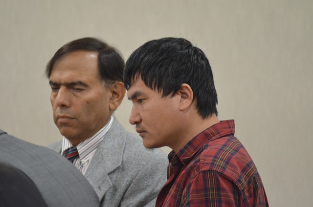 Aita Gurung at an earlier court hearing - SASHA GOLDSTEIN ©️ SEVEN DAYS