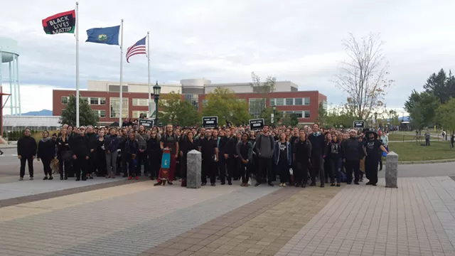 UVM Students Rally Day After Black Lives Matter Flag Theft
