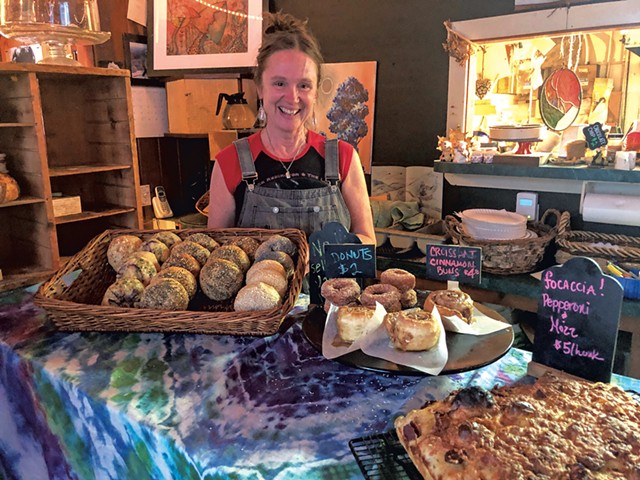 Heather Lynne with baked goods at the Wild Fern - KIRK KARDASHIAN