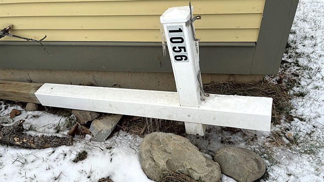 Steve Goldstein’s broken mailbox - FILE: BEAR CIERI