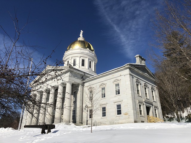 Vermont Statehouse - ANNE WALLACE ALLEN ©️ SEVEN DAYS