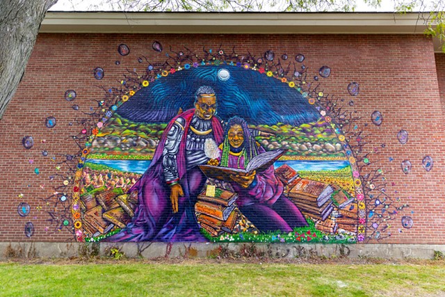 A mural outside the student center at Saint Michael's College - COURTESY OF PATRICK BOHAN