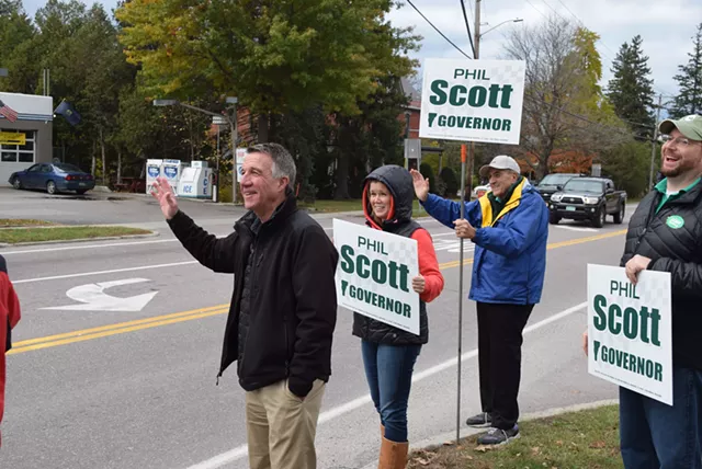Scott, Brock Make Final Campaign Push in Chittenden County