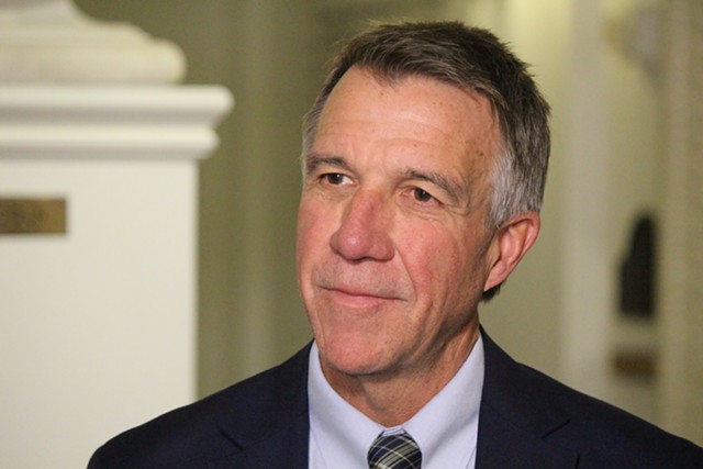 Governor-elect Phil Scott Wednesday at the Statehouse - PAUL HEINTZ