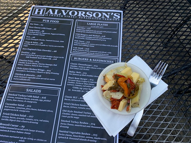 Halvorson's new menu with the Camp Salad - MELISSA PASANEN