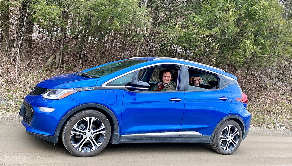 Dave Roberts on the road with Rosalita in his Chevy Bolt - NATALIE STULTZ