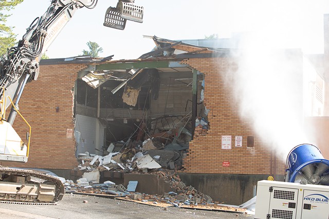 Demolition began on May 22 - COURTESY OF BURLINGTON SCHOOL DISTRICT