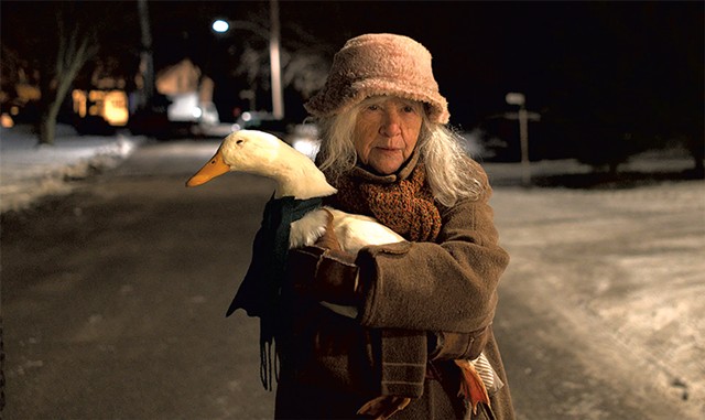 Coulter's duck-toting poet is one of many colorful characters who populate the truncated TV adaptation of Penny's mystery novels. - COURTESY OF AMAZON