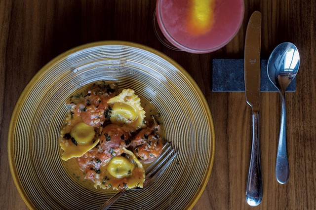 Ricotta tortelli with confit tomatoes - JEB WALLACE-BRODEUR