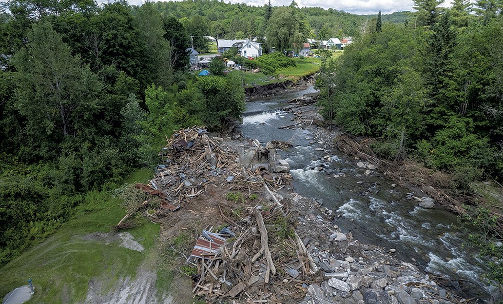 The destroyed Clark Sawmill Dam in Cabot - JAMES BUCK