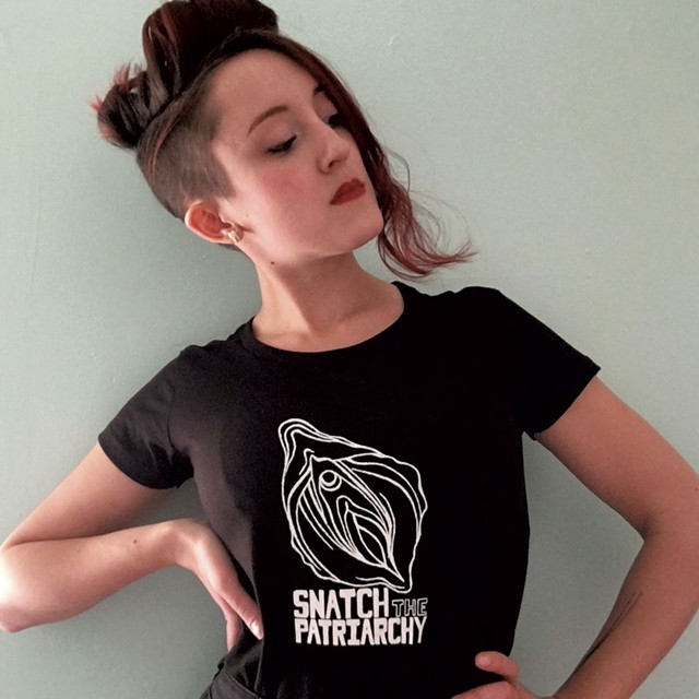 Ruby Electra's "Snatch the Patriarchy" T-shirt - COURTESY OF RUBY ELECTRA