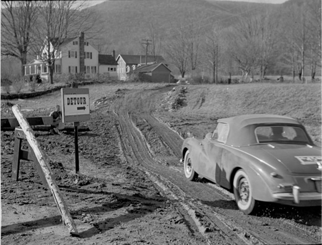 In the 1950s, the Great American Mountain Rallye was held Thanksgiving week, when inclement weather often forced organizers to find alternate routes. - HISTORICAL PHOTO COURTESY OF GARY HAMILTON
