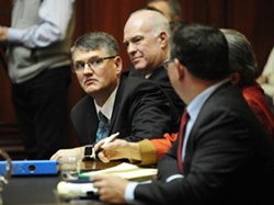 From left, Rep. Don Turner, Sen. Joe Benning and their attorney, Rep. Janssen Willhoit. - STEFAN HARD