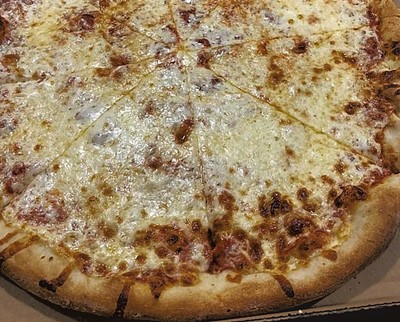 Cheese pizza from Marco's - COURTESY