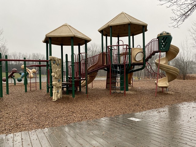 Hinesburg Community School's playground - SASHA GOLDSTEIN ©️ SEVEN DAYS