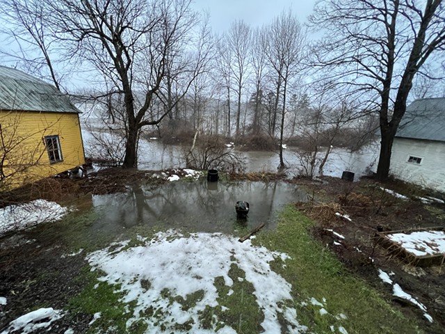 Flooding in Barton on Monday - COURTESY ©️ SEVEN DAYS
