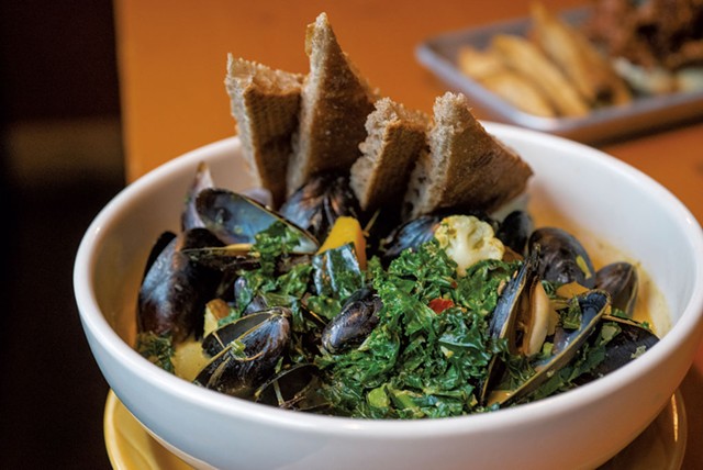 A mussels special at Lost Nation Brewing - JEB WALLACE-BRODEUR