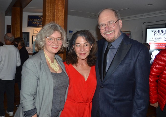 From left: Laley Lippard, Michelle Azar and Rupert Holmes - COURTESY OF BARRY GORDON/THEATERLIFE.COM