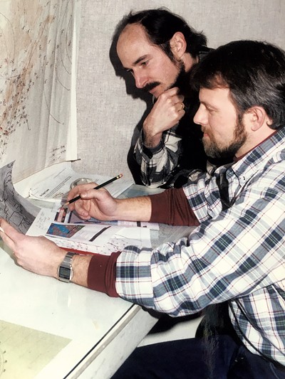 Mark Breen and Steve Maleski in the 1980s - COURTESY